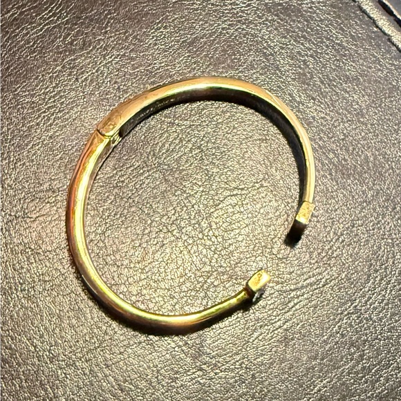 Kate Spade New York White Enamel
Hinged Cuff Bracelet. - Picture 8 of 9